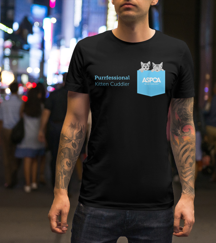 ASPCA Purrfessional Kitten Cuddler We Are Their Voice T-Shirt
