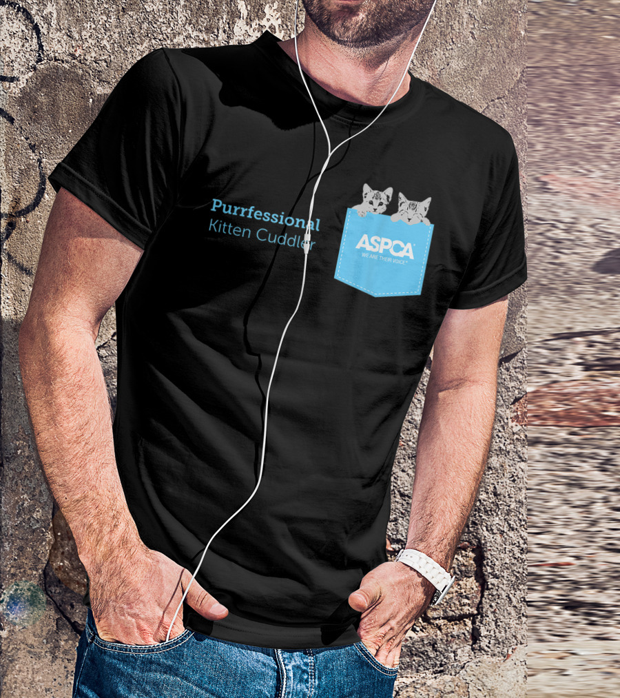 ASPCA Purrfessional Kitten Cuddler We Are Their Voice T-Shirt