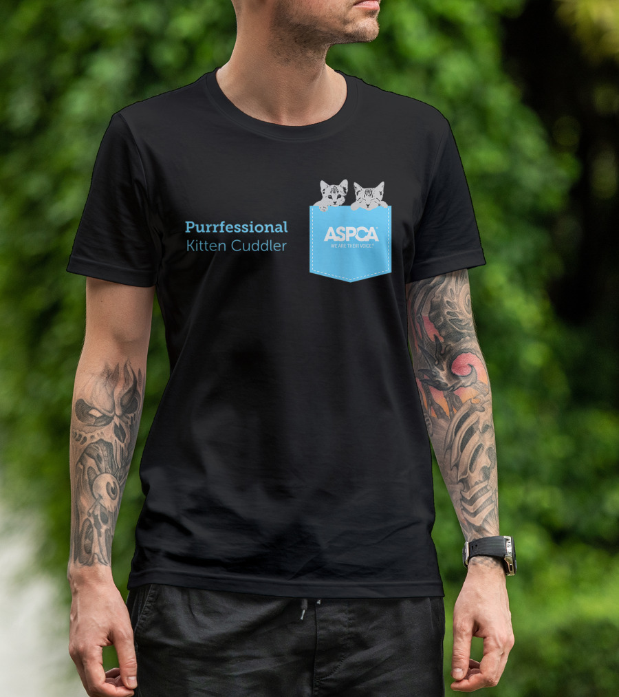 ASPCA Purrfessional Kitten Cuddler We Are Their Voice T-Shirt