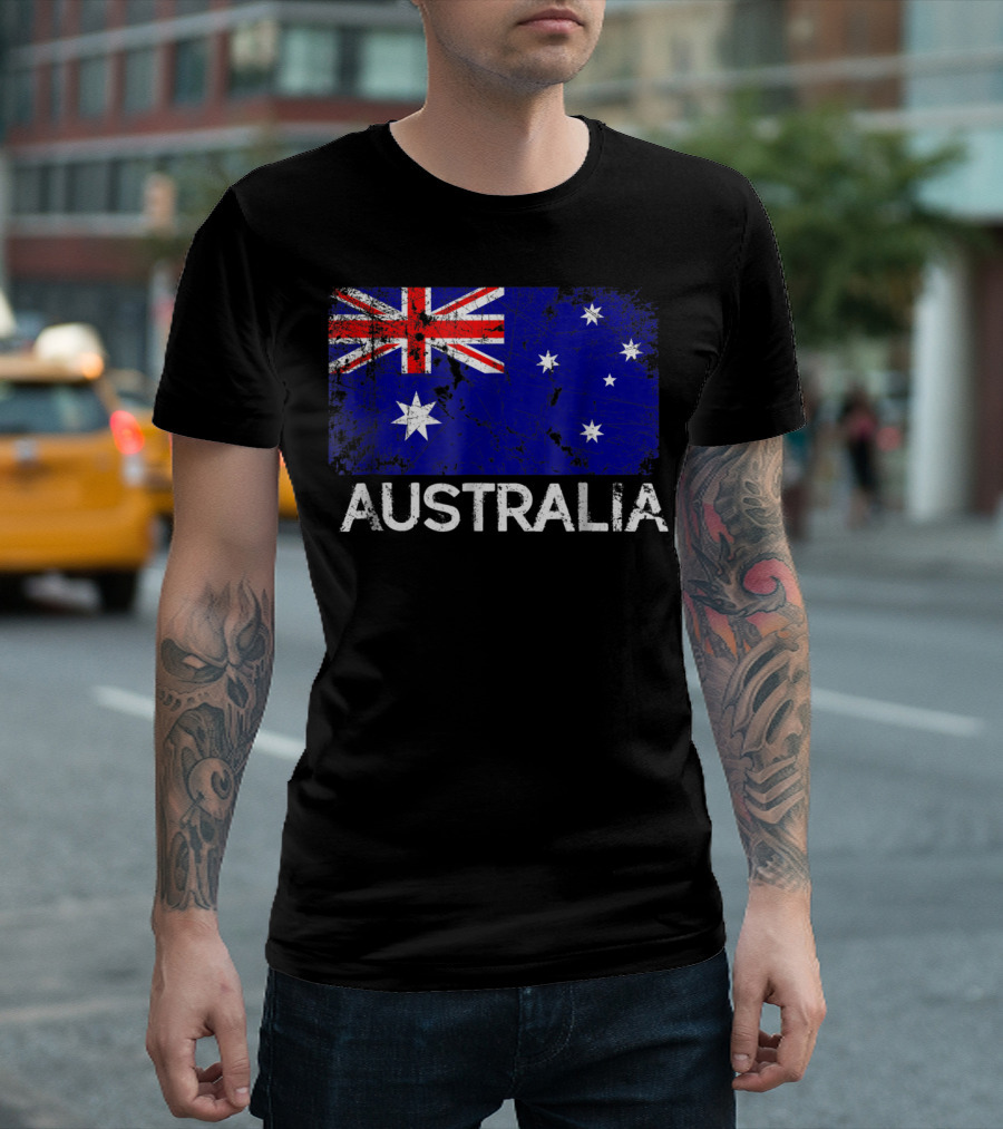 Vintage Australian Flag Australia T-Shirt