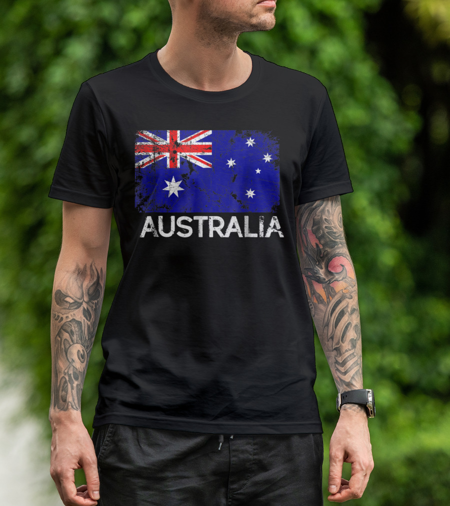 Vintage Australian Flag Australia T-Shirt