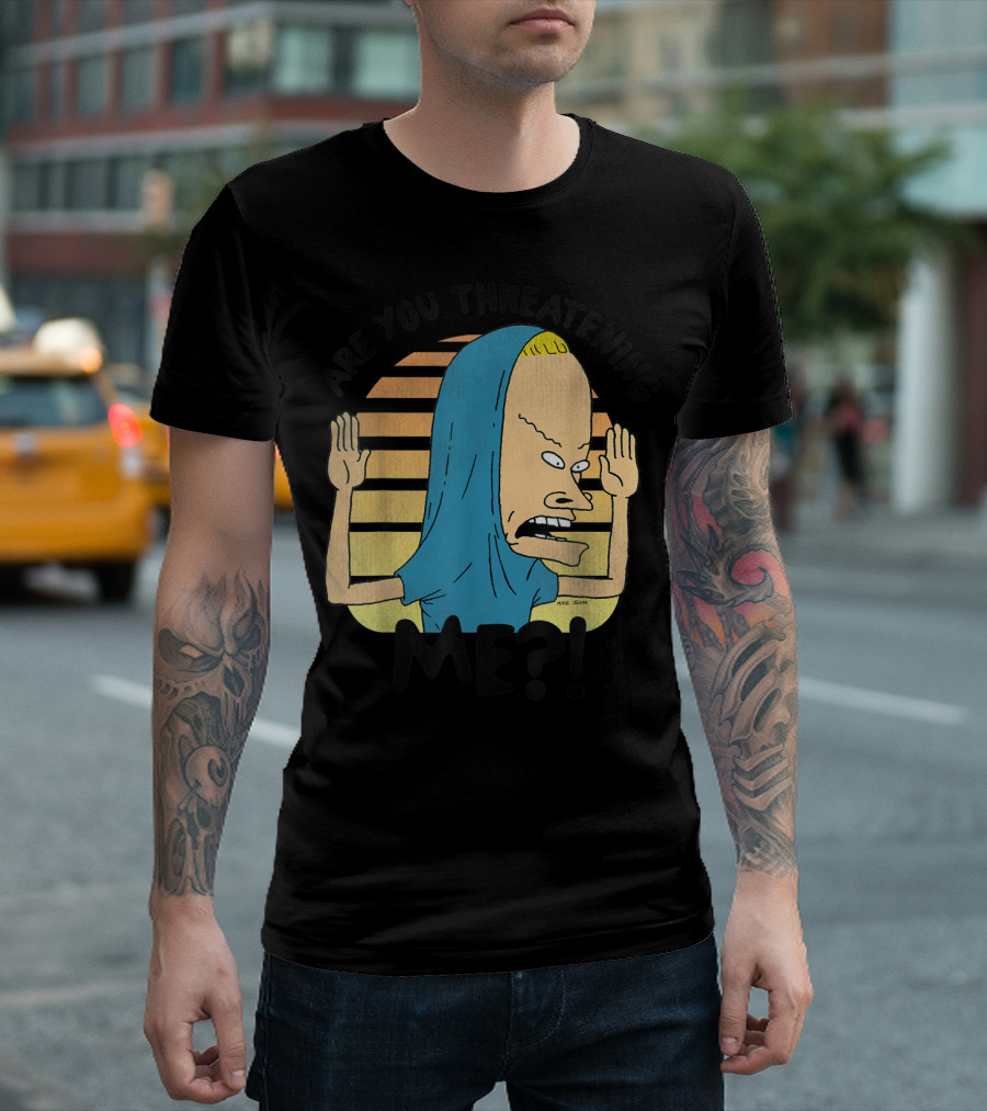 Beavis And Butthead Cornholio Are You Threatening Me T-Shirt