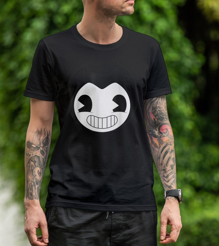 Bendy And The Ink Machine Smiling Face T-Shirt