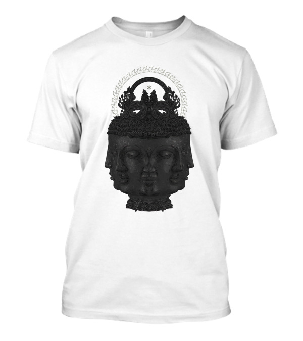 9Face Buddha Multi-Heads Divine Serenity T-Shirt