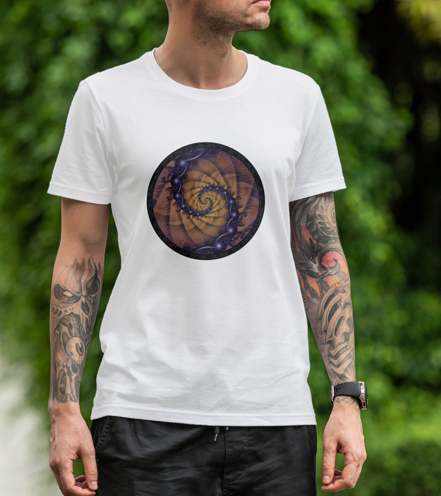 An Emperor Scorpion's Dark Fractal Spiral 1001 Details T-Shirt
