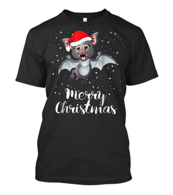 Merry Christmas Bat Funny Matching Family Group T-Shirt