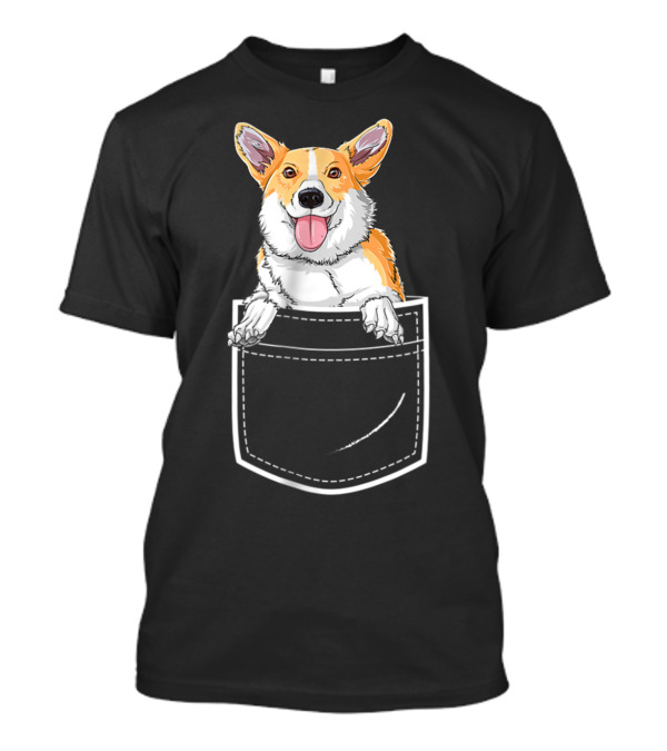 Corgi Puppy In Your Front Pocket For Men T-Shirt
