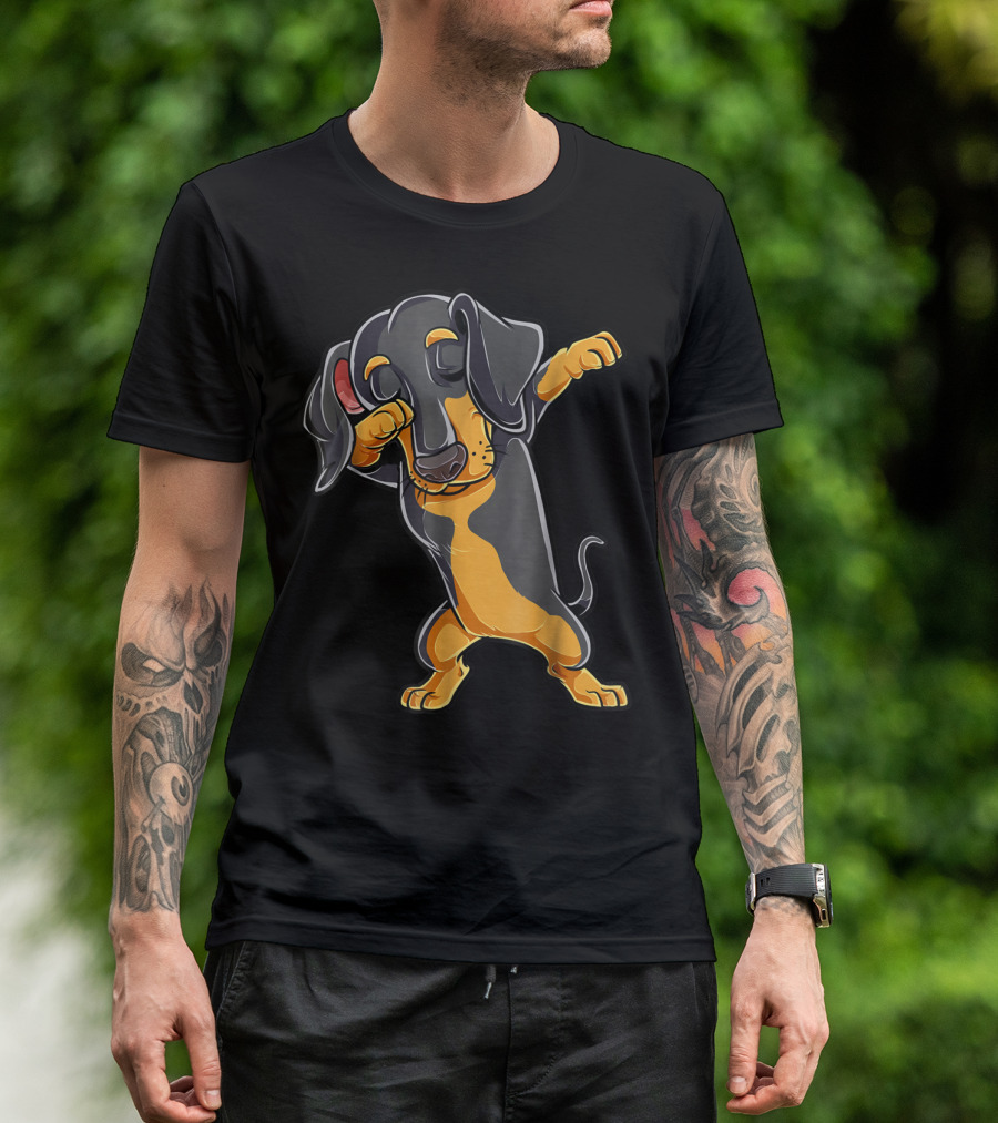 Dabbing Dachshund Puppy Lovers Dab Dance Boys T-Shirt