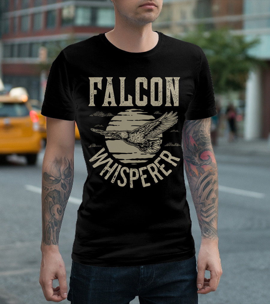 Falcon Whisperer Vintage Falconry Hunter Atmosphere T-Shirt