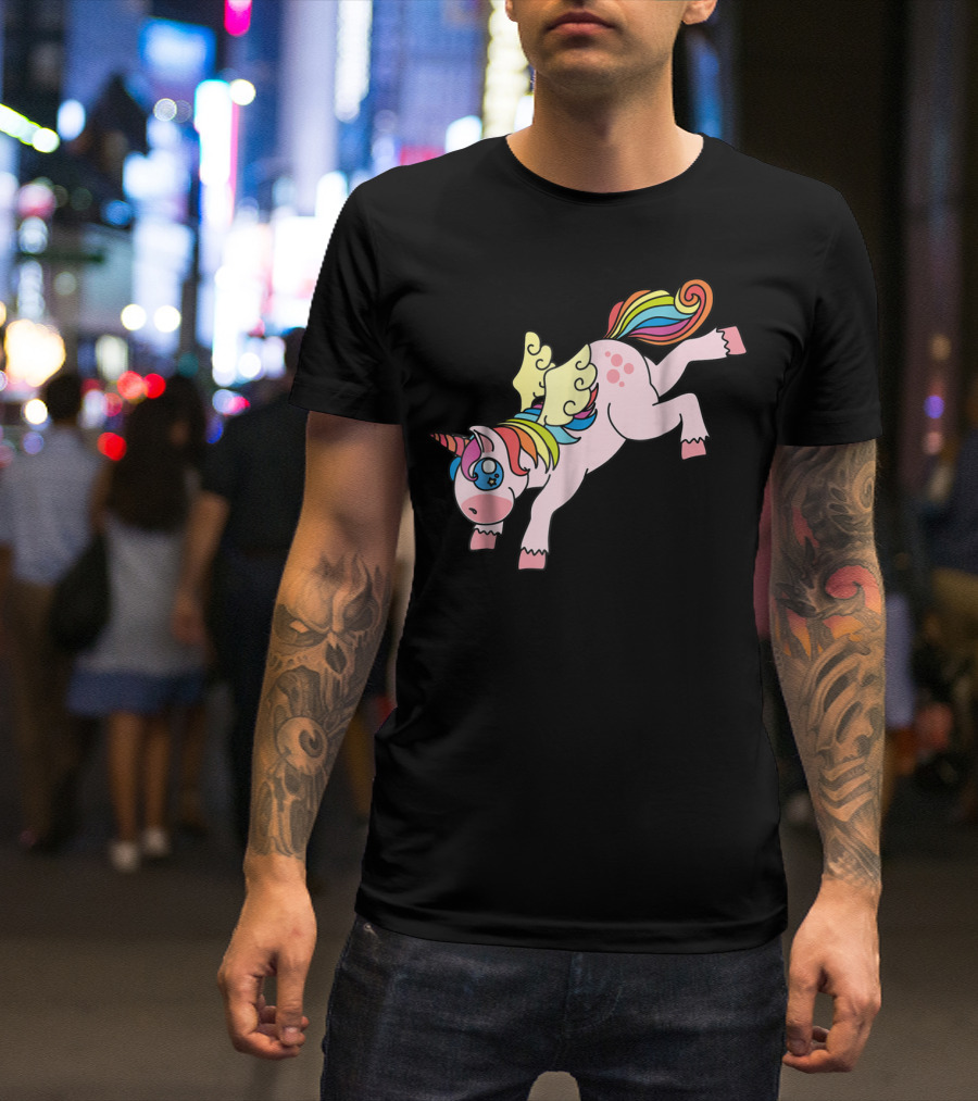 Flying Unicorn Cute And Colorful Rainbow Wings Edition11 T-Shirt