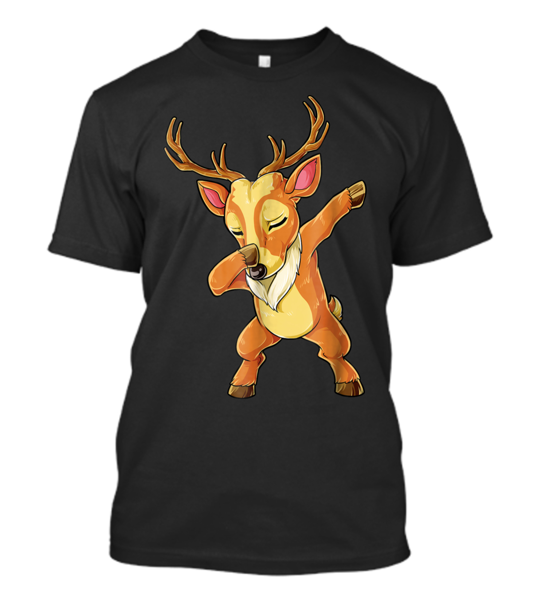 Christmas Reindeer Dabbing Boys Fun T-Shirt
