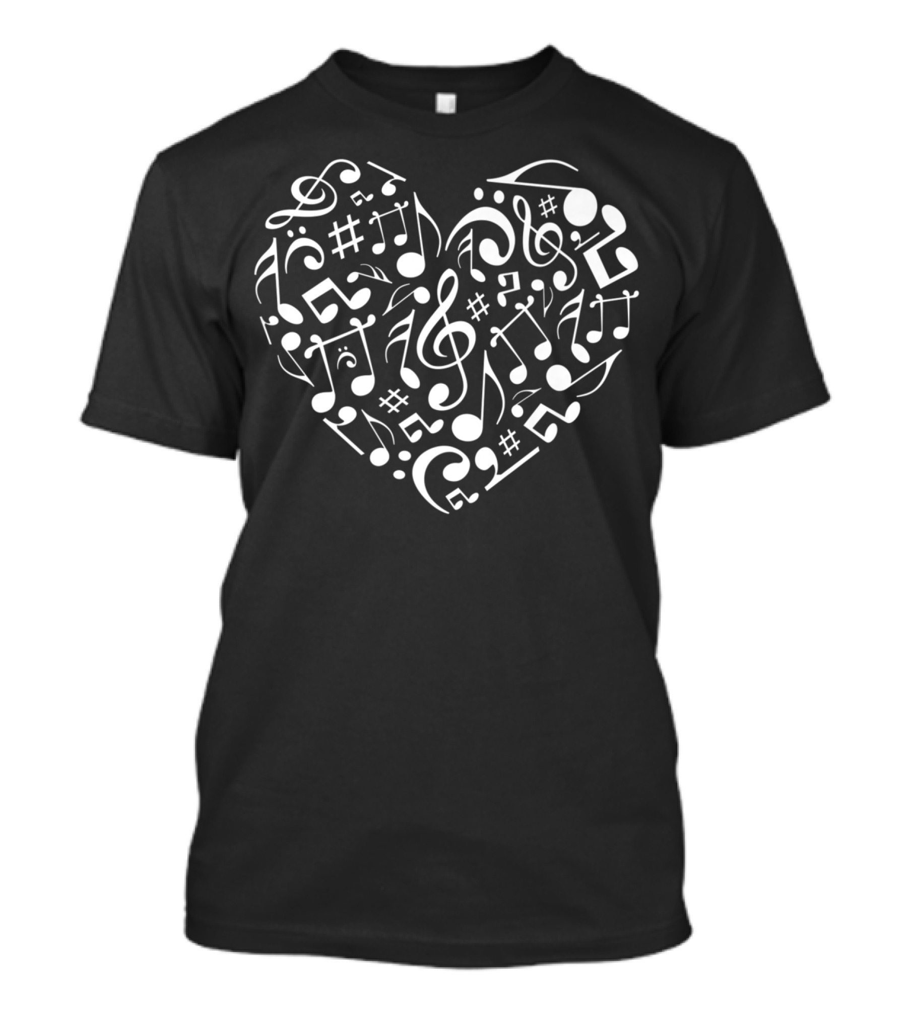 Music Heart Symbols Love Notes Singers Bands Instruments Note8 T-Shirt