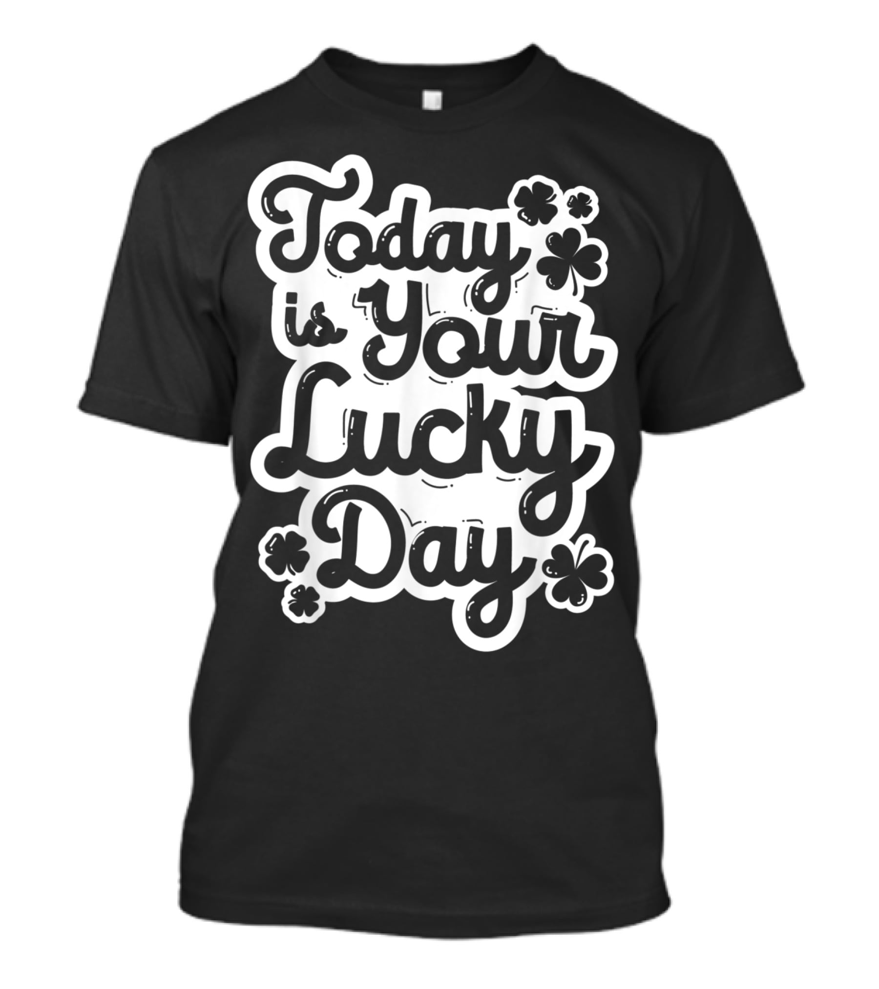 Today Is Your Lucky Day St Patricks Day Boys Girls Clover T-Shirt