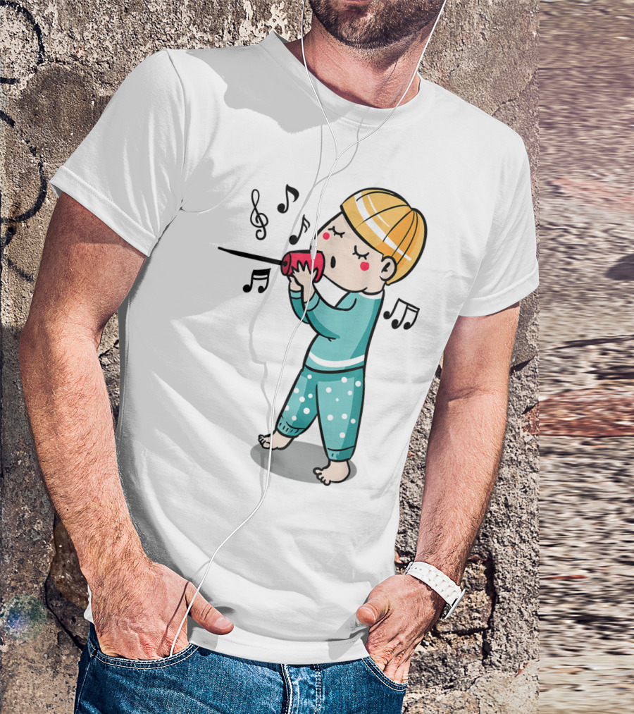 Valentines Couples Boy Her Him Girls Singing Music Notes T-Shirt