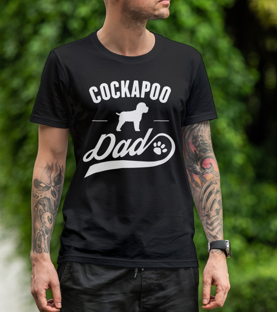 Cockapoo Dog Dad Lover Owner Paw T-Shirt