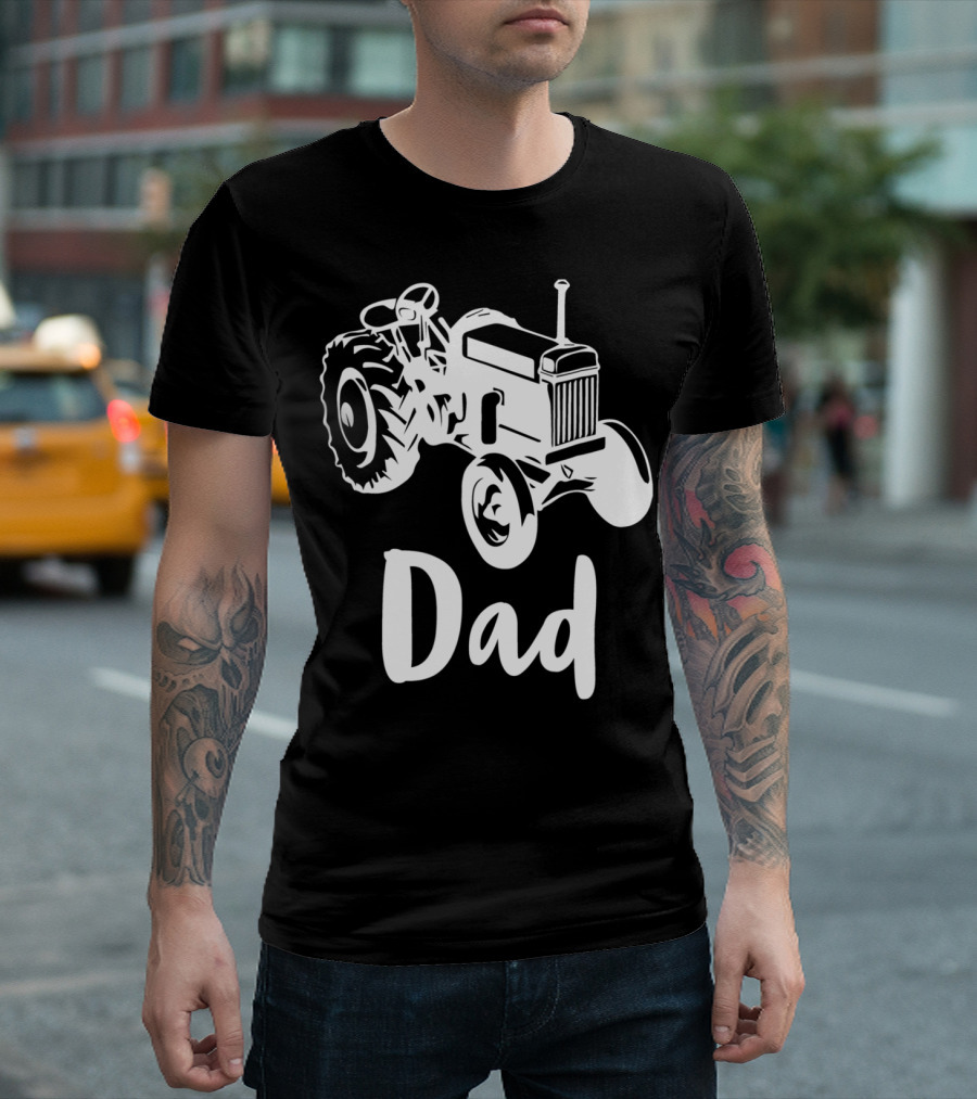 Dad Farm Tractor Dad Farmer Farming 55 T-Shirt