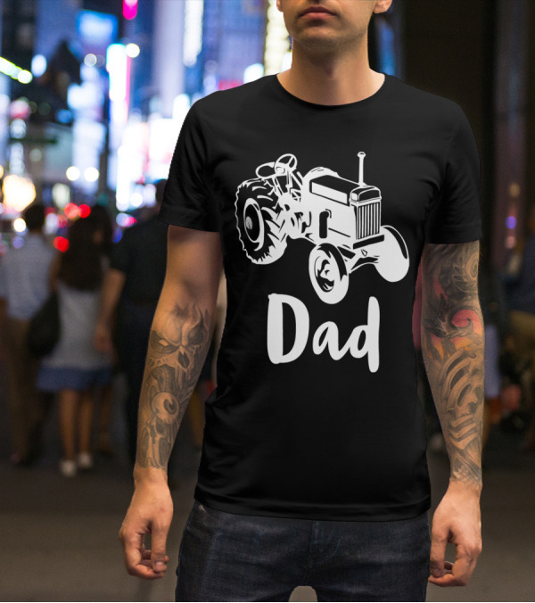 Dad Farm Tractor Dad Farmer Farming 55 T-Shirt