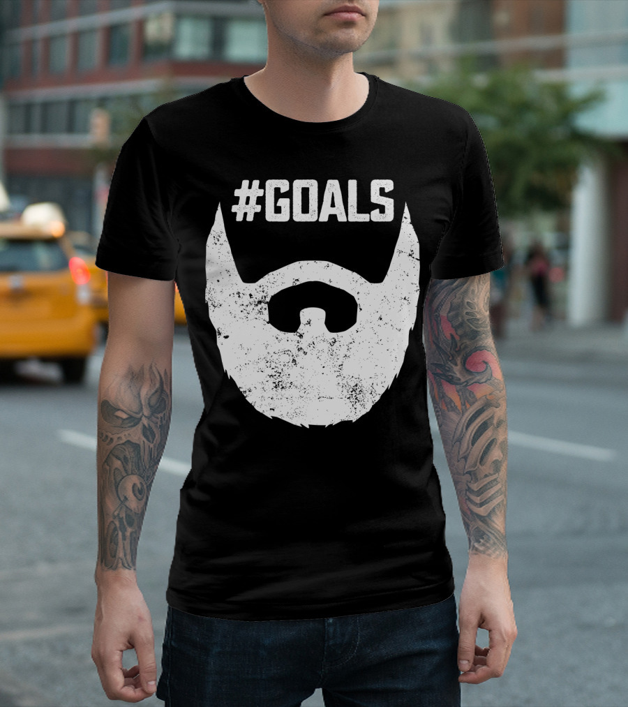 Goals Beard for Bearded Dad Husband T-Shirt