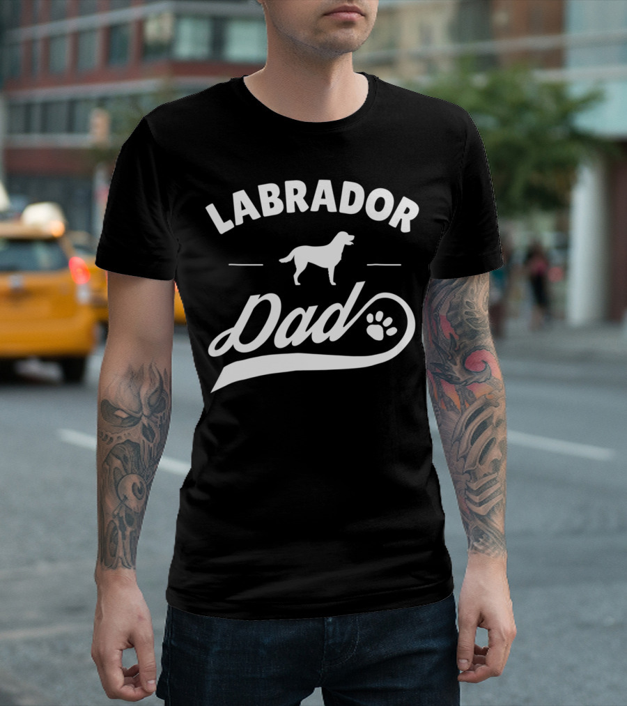 Labrador Dad Dog Owner Lover Mens T-Shirt