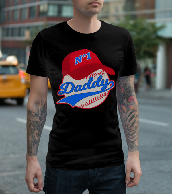 No 1 Daddy Baseball Cap T-Shirt