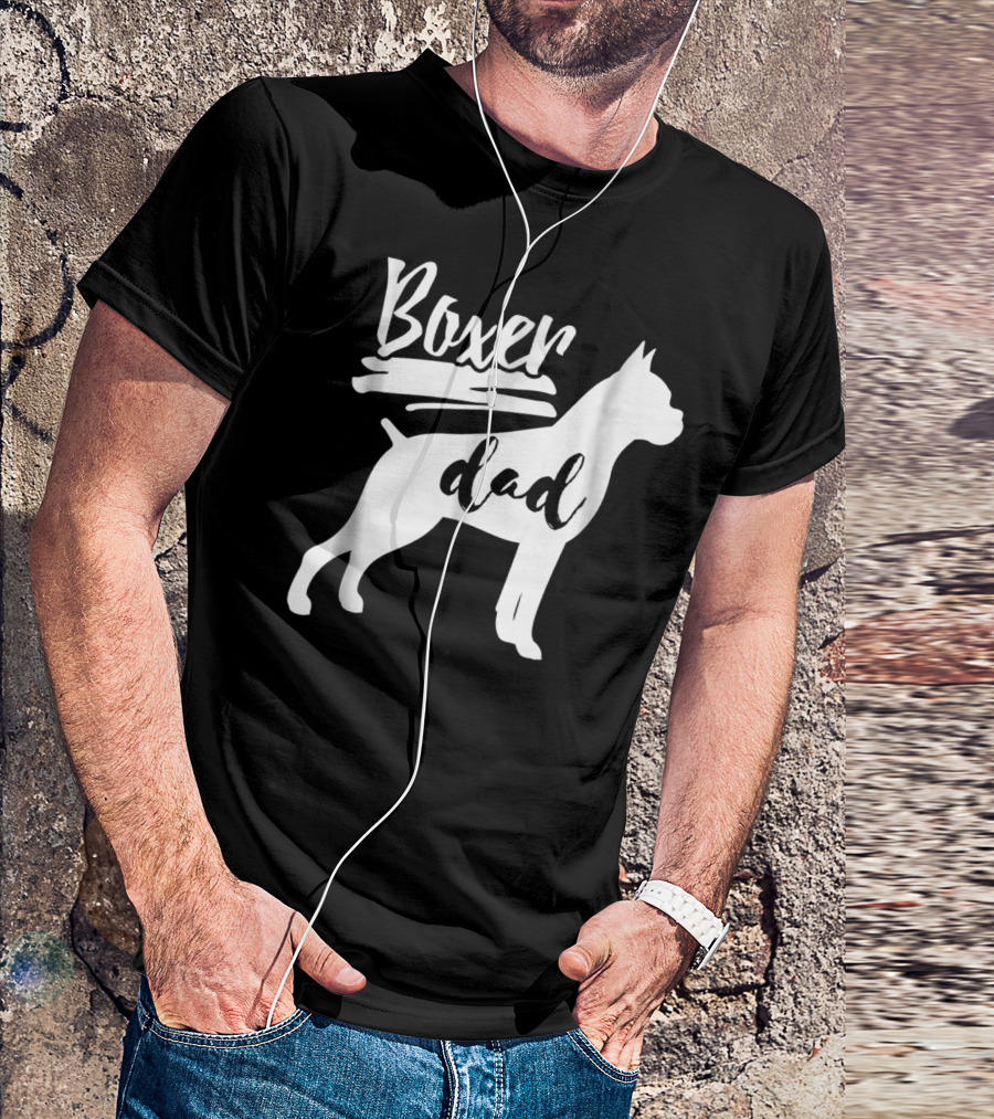 Boxer Dad Dog T-Shirt