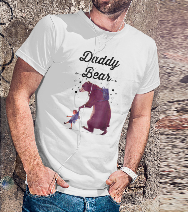Daddy Bear Camping Papa Mens Dad Father T-Shirt