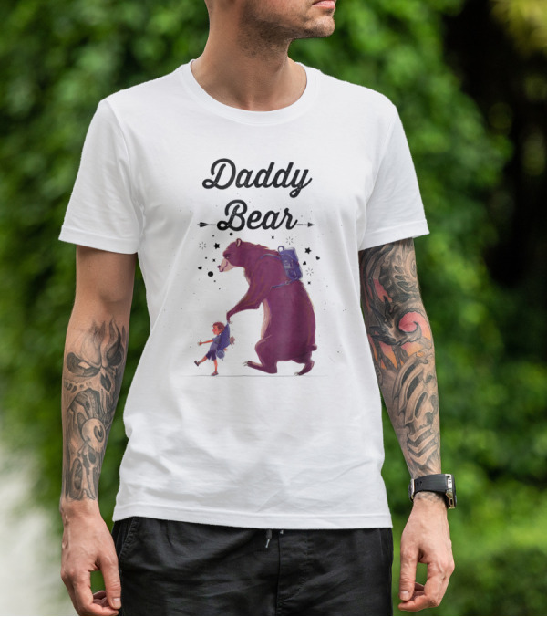 Daddy Bear Camping Papa Mens Dad Father T-Shirt