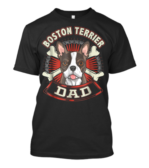 Boston Terrier Dad Dog Breed 15 T-Shirt