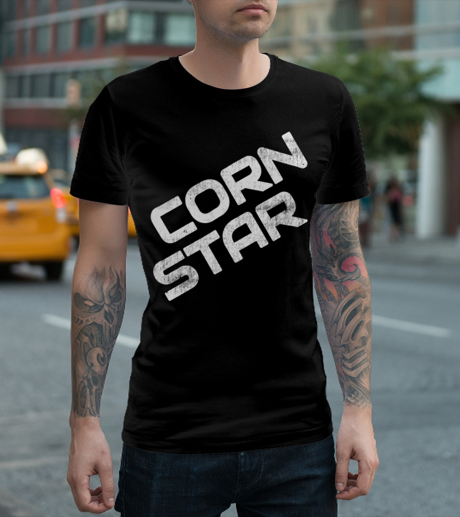 Corn Star Camo Funny Dad Cornhole Beer Toss for Fathers T-Shirt