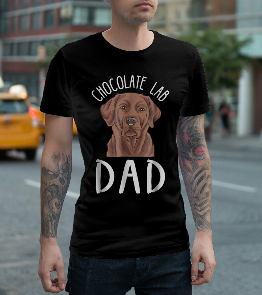 Chocolate Lab Dad T-Shirt