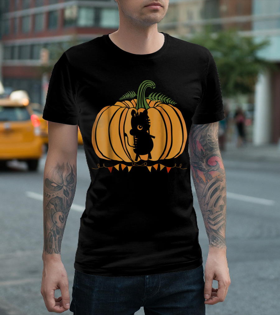 Animal Halloween Pumpkin Silhouette Dad Mom78 T-Shirt