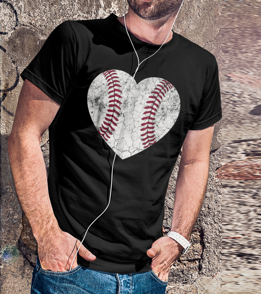 Baseball Heart Softball Love Fun T-Shirt