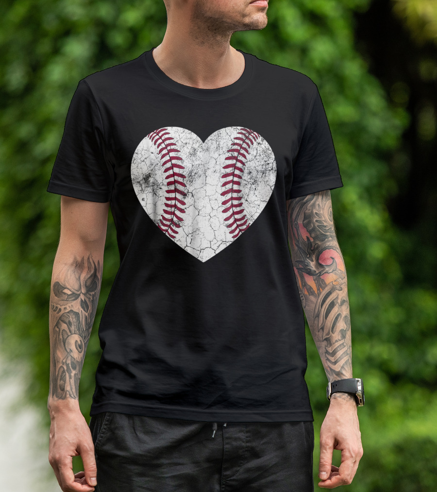 Baseball Heart Softball Love Fun T-Shirt