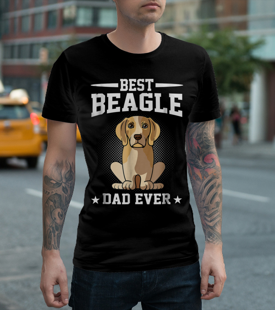 Best Beagle Dad Ever Dog Owner T-Shirt