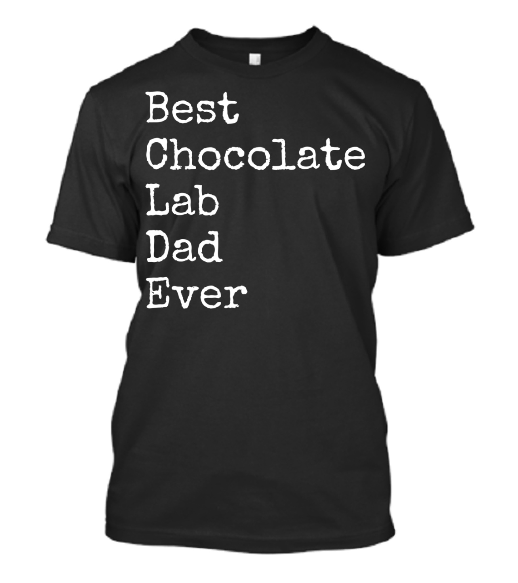 Best Chocolate Lab Dad Ever Labrador Dad Enthusiast T-Shirt