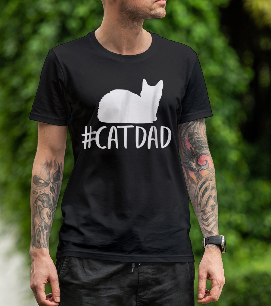 CatDad Funny Hashtag Cat Dad T-Shirt