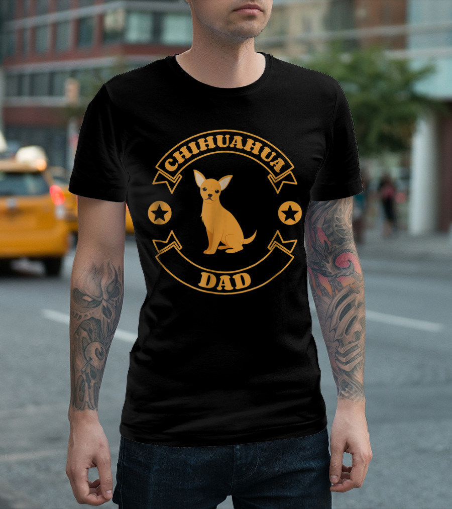 Chihuahua Dad Proud Master Lover Holidays38 T-Shirt