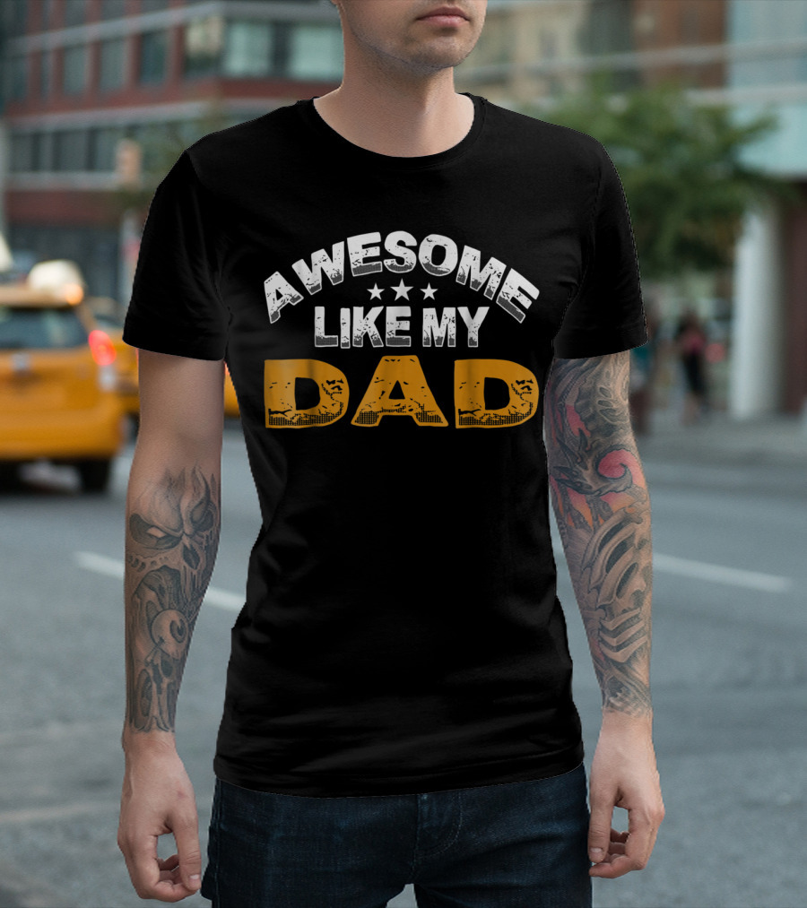 Awesome Like My Dad Daughter14 Stars T-Shirt