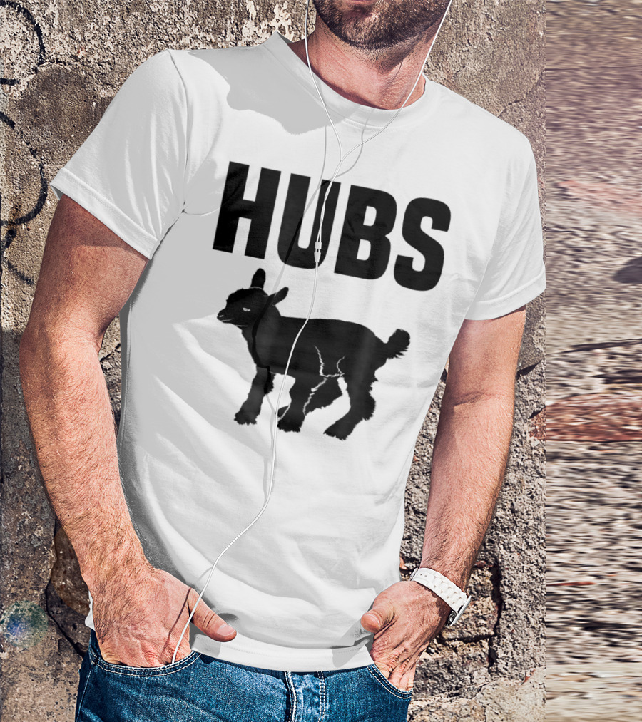 Hubs Baby Goat For Husband Wife Dad T-Shirt