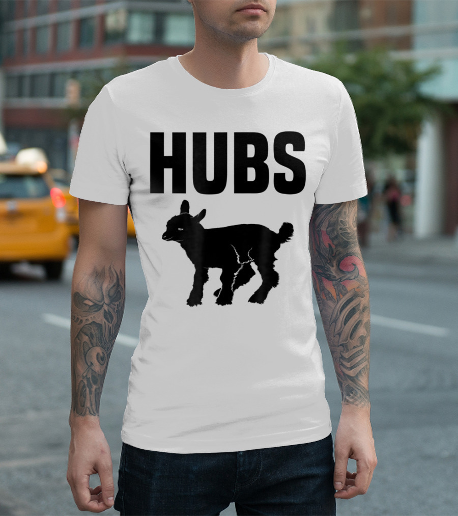 Hubs Baby Goat For Husband Wife Dad T-Shirt