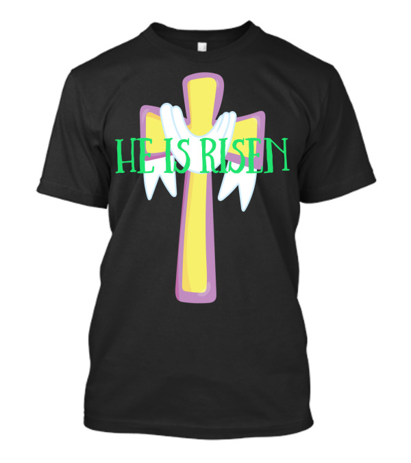Easter He Is Risen Christian Cross Jesus Pastor Dad51 T-Shirt