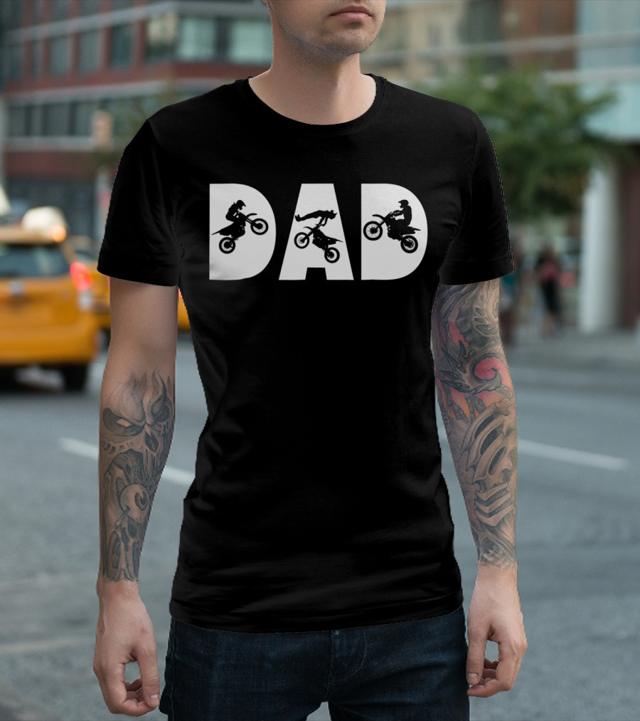 Dad Motocross Legend Family T-Shirt