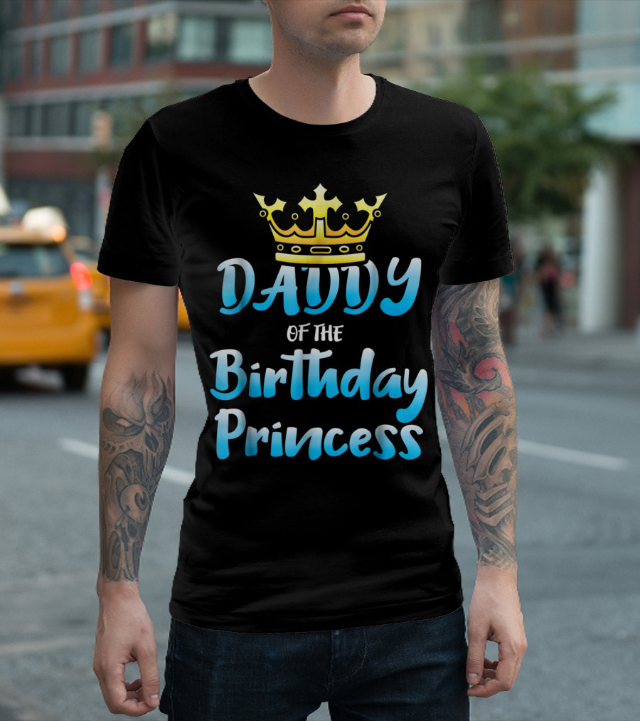 Daddy Of The Birthday Princess Crown T-Shirt