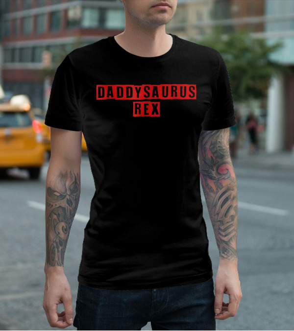 Daddysaurus Rex Funny Dinosaur First Time Dad Kids66 T-Shirt