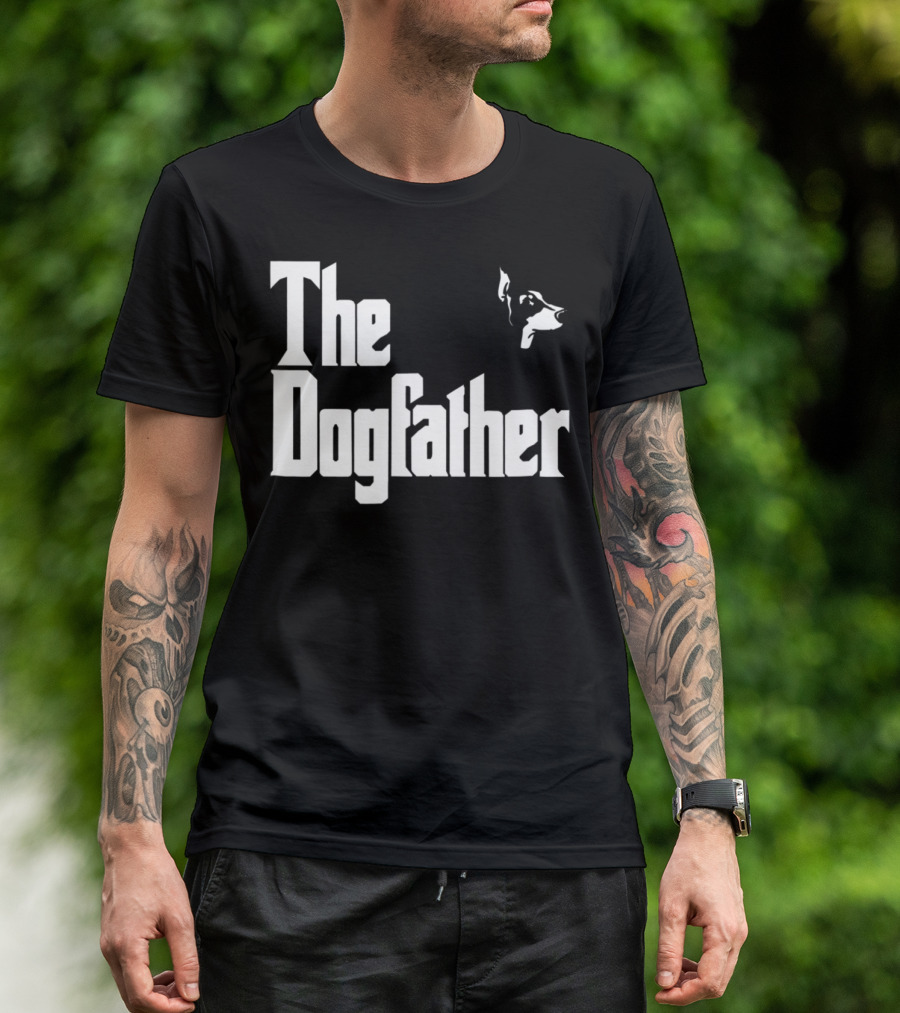 Doberman Pinscher Dad The Dogfather Birthday T-Shirt