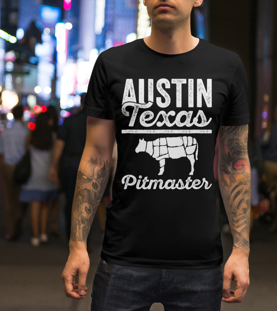 Austin Texas Pitmaster BBQ Dad For 82 T-Shirt