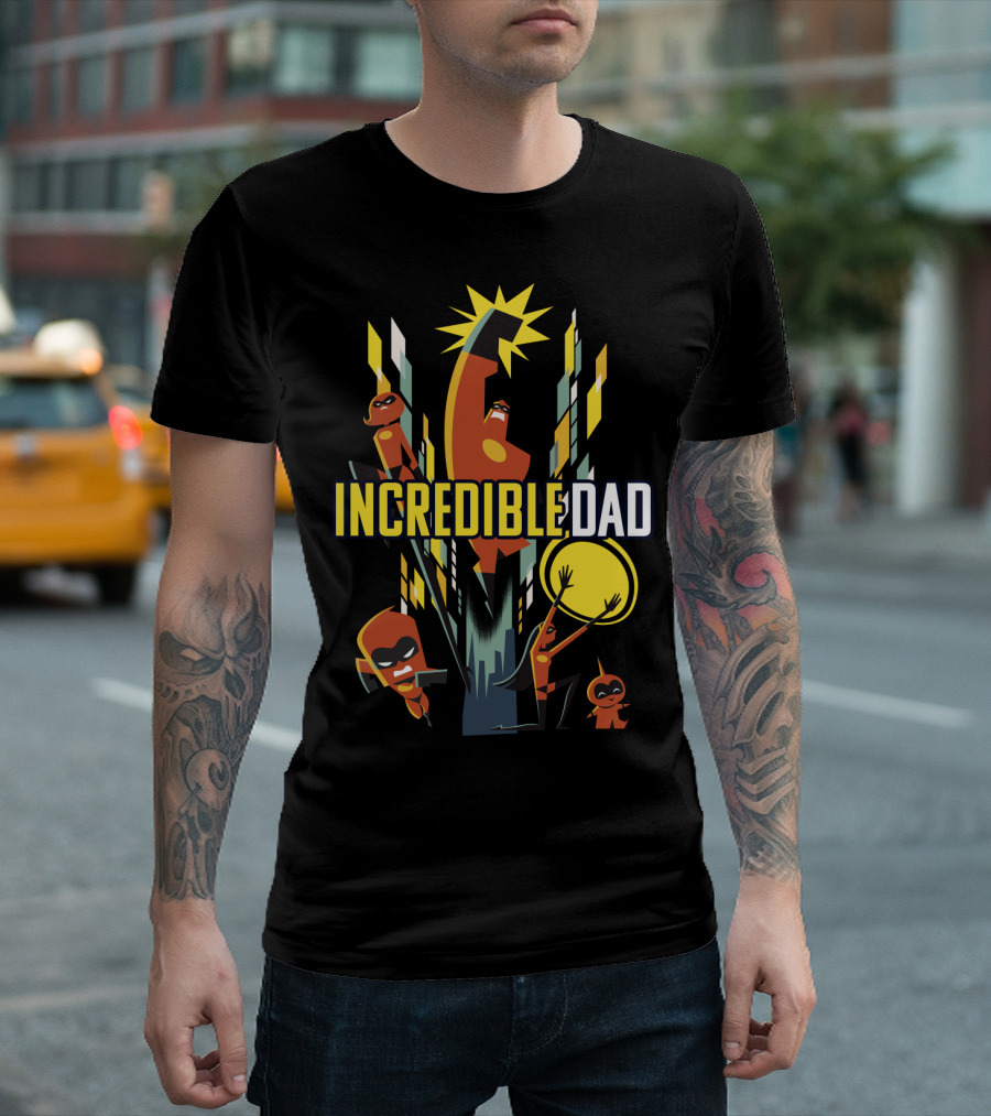 Disney Pixar Incredibles 2 Incredible Dad Family T-Shirt