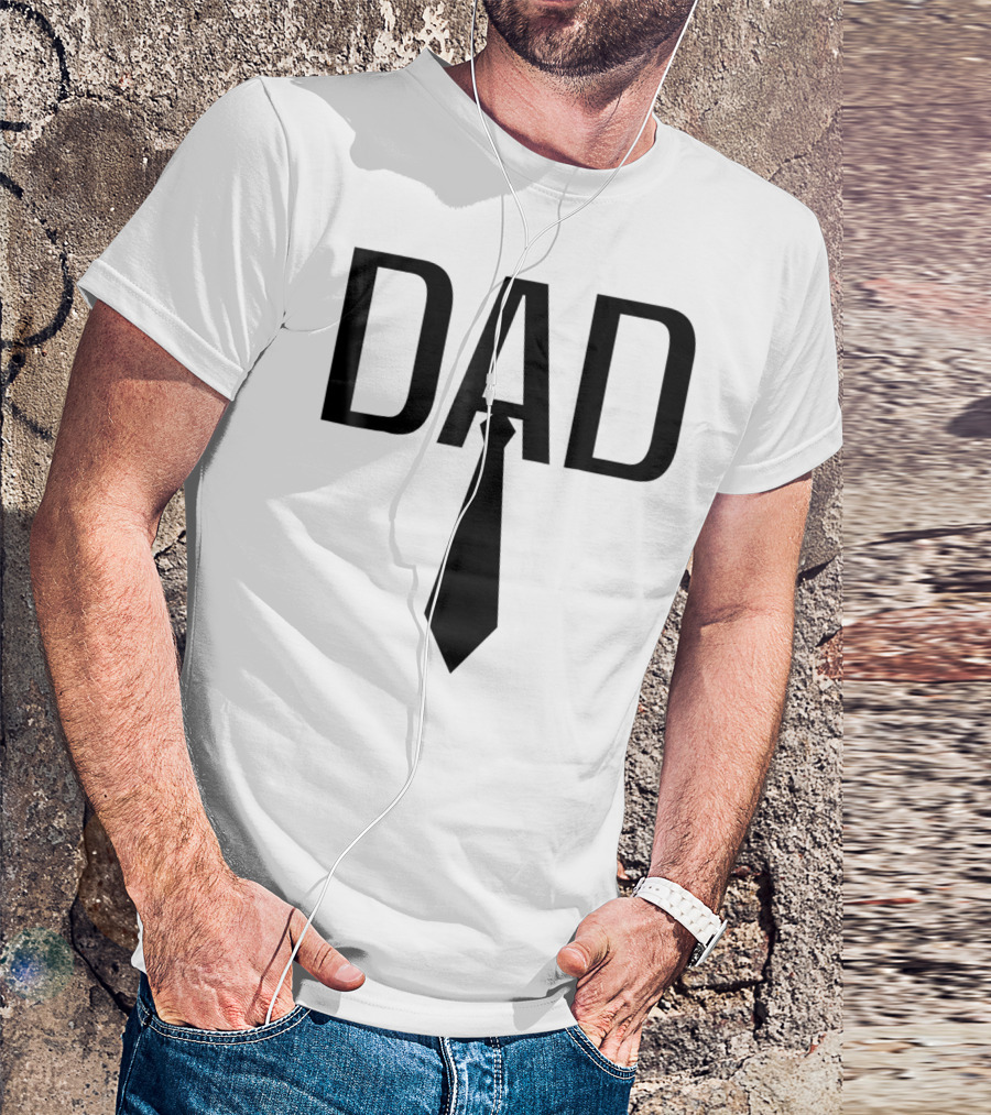 Dad Tie Design Family Papa Dad Son Daughter T-Shirt