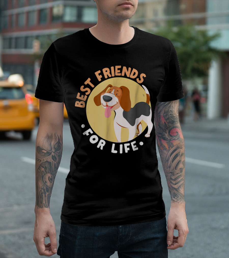 Best Friends for Life Beagle Dad Funny T-Shirt