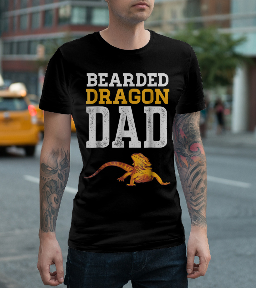 Bearded Dragon Dad Bearded Dragon Reptile Companion T-Shirt